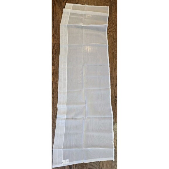 Vtg Window Pride Imported European Voile Embroidered Sheer Panel Curtains 4 Sets - Picture 10 of 10